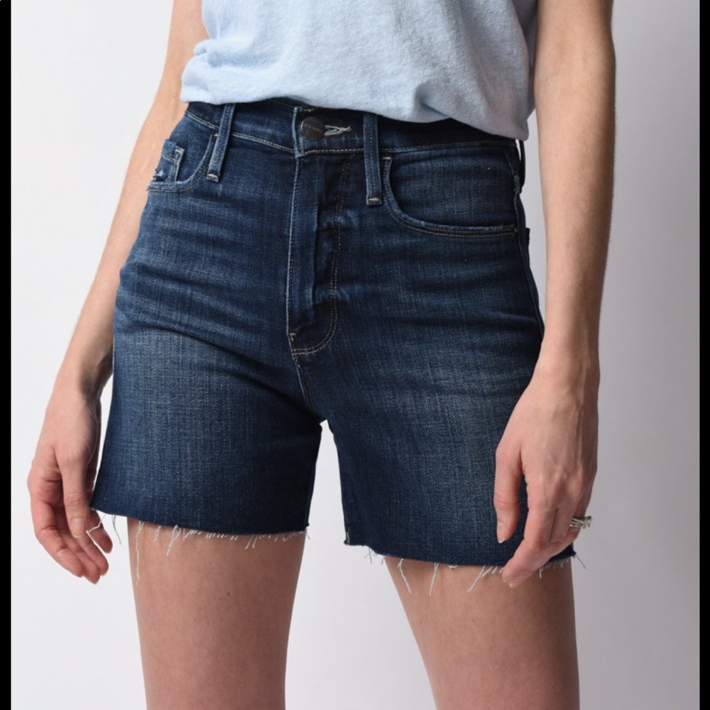 NEW Frame Denim Le Tour Short Dark Wash Size 24